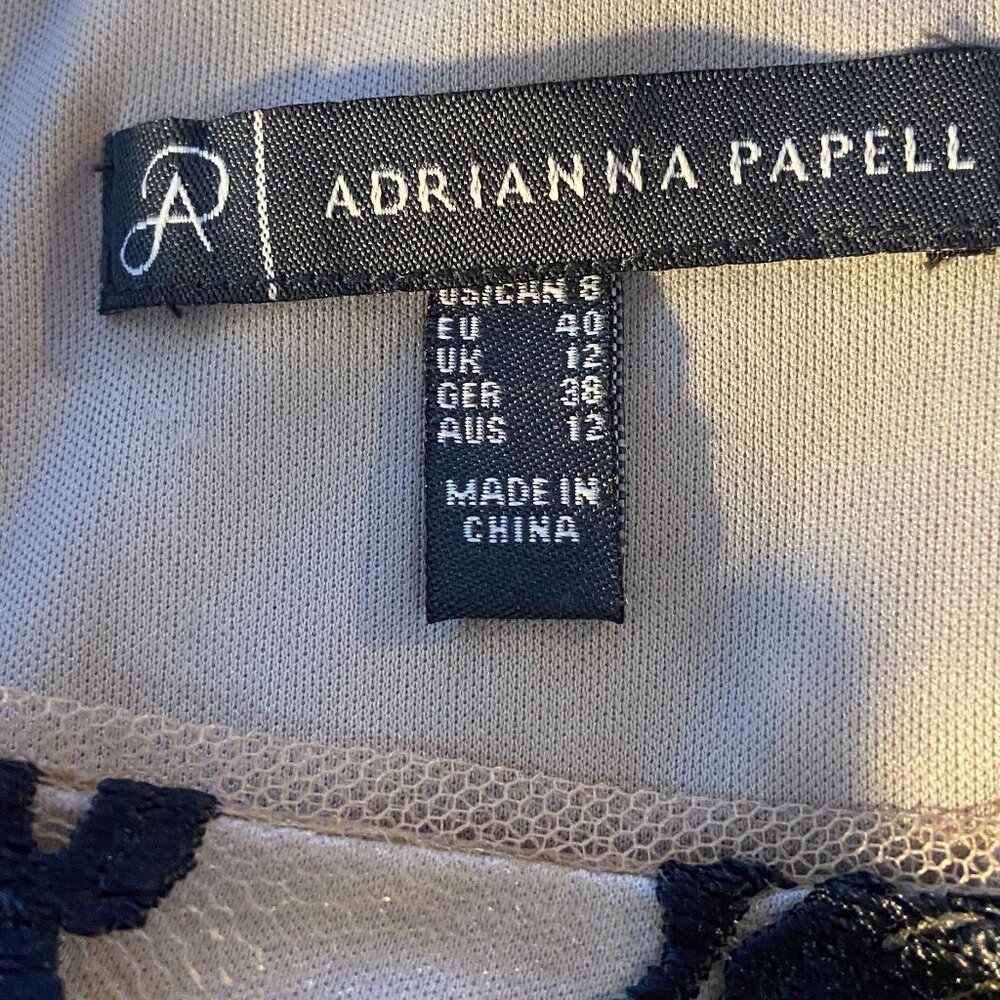 ❤️❤️Adrianna Papell Classic Lace Overlayed Top 8 NWT - Picture 6 of 9